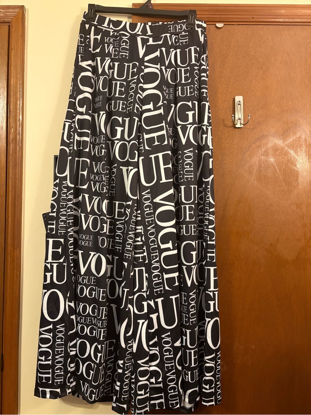 Vogue Black and White Logo Pants